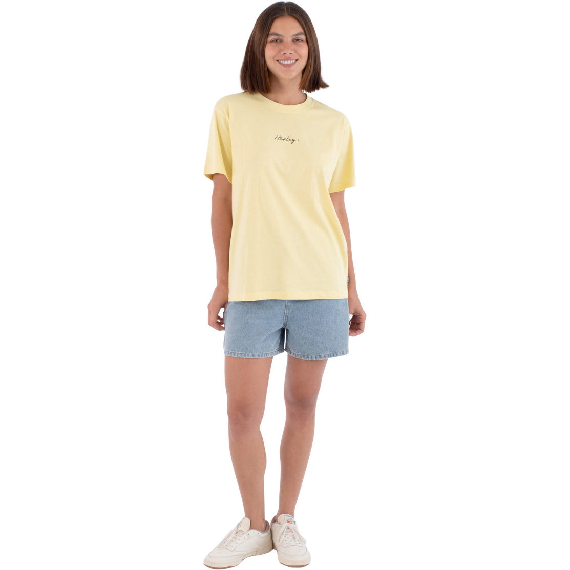 2026 Hurley Womens Script Regular Tee WTSEU00029 - Macadamia